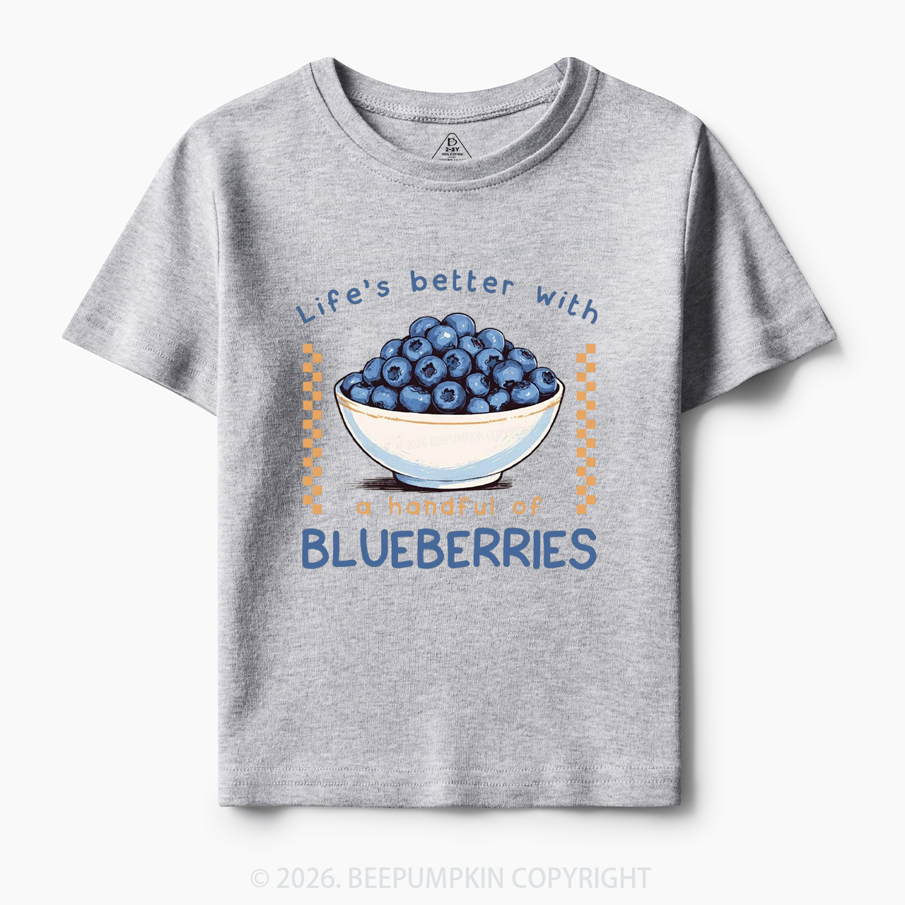 Life's better with a handful of Blueberries Funny Toddler&Kid's Tees