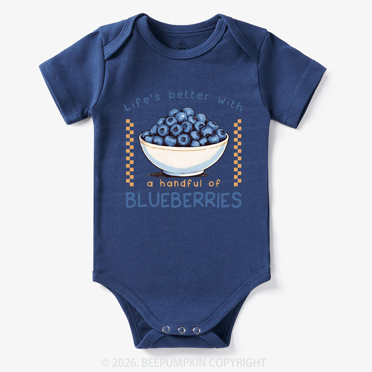 Life's better with a handful of Blueberries Funny Bodysuit