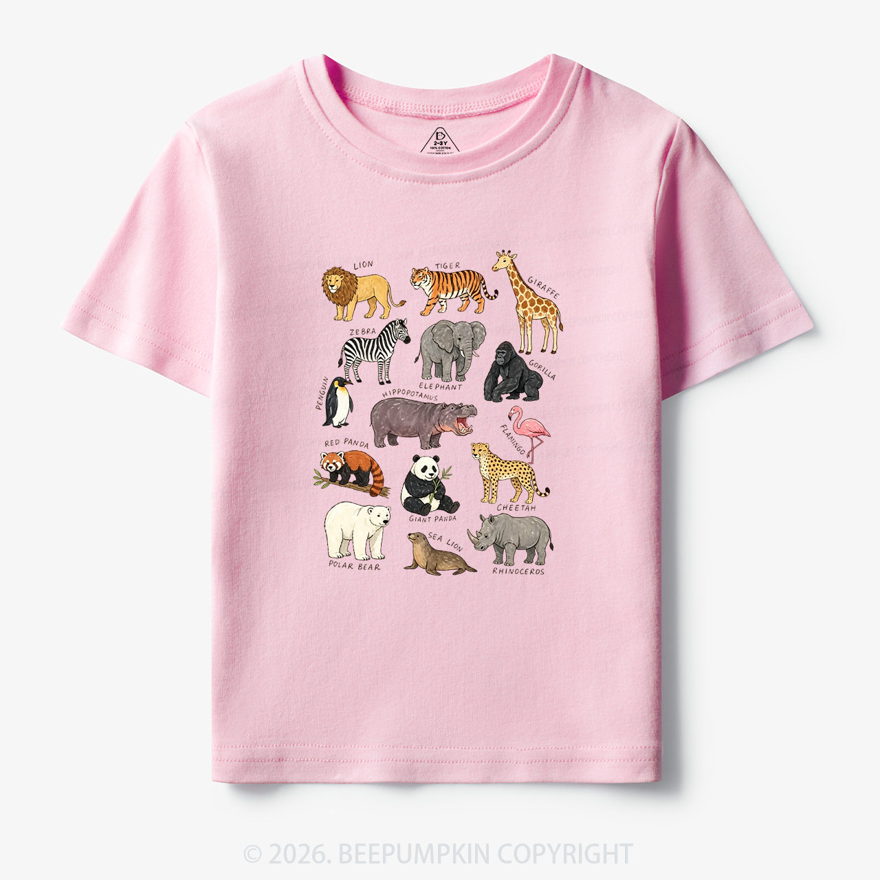Zoo Animals Toddler&Kid's Tees