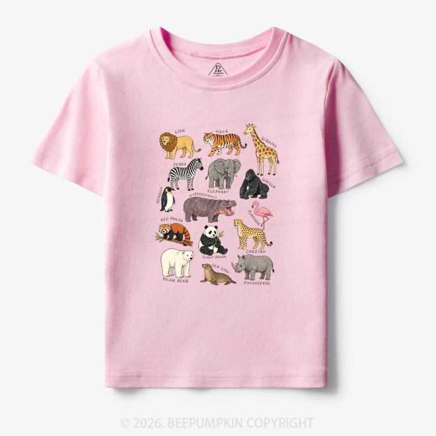 Zoo Animals Toddler&Kid's Tees