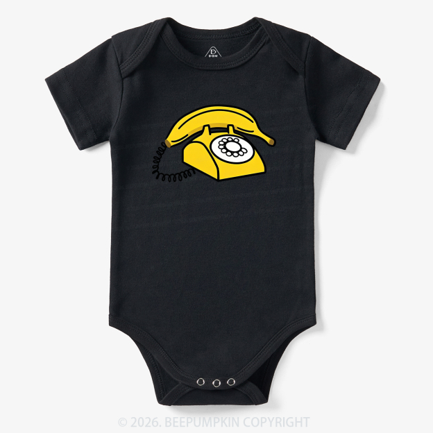 Banana Phone Cute Funny Bodysuit