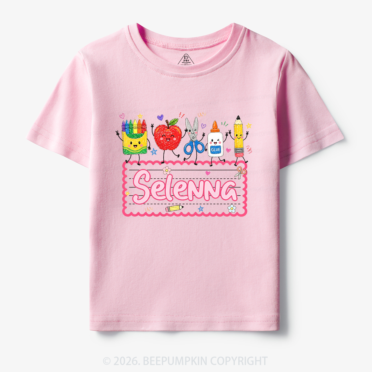 Personalized Back to School Doodle Name Toddler&Kid's Tees