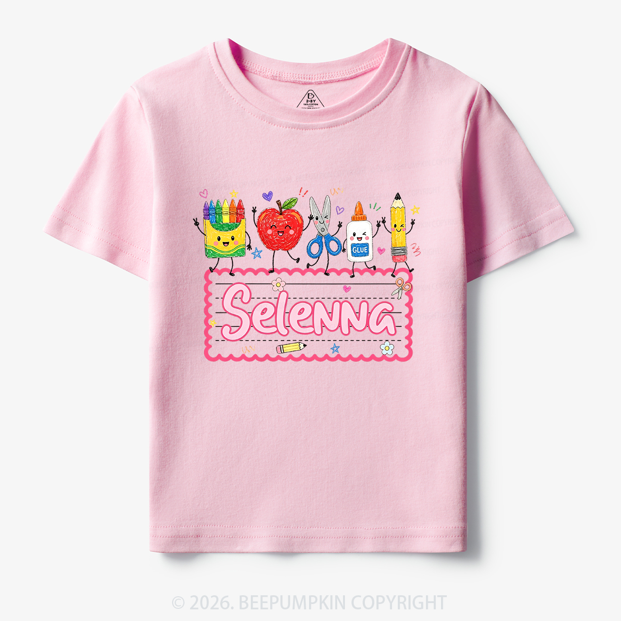 Personalized Back to School Doodle Name Toddler&Kid's Tees