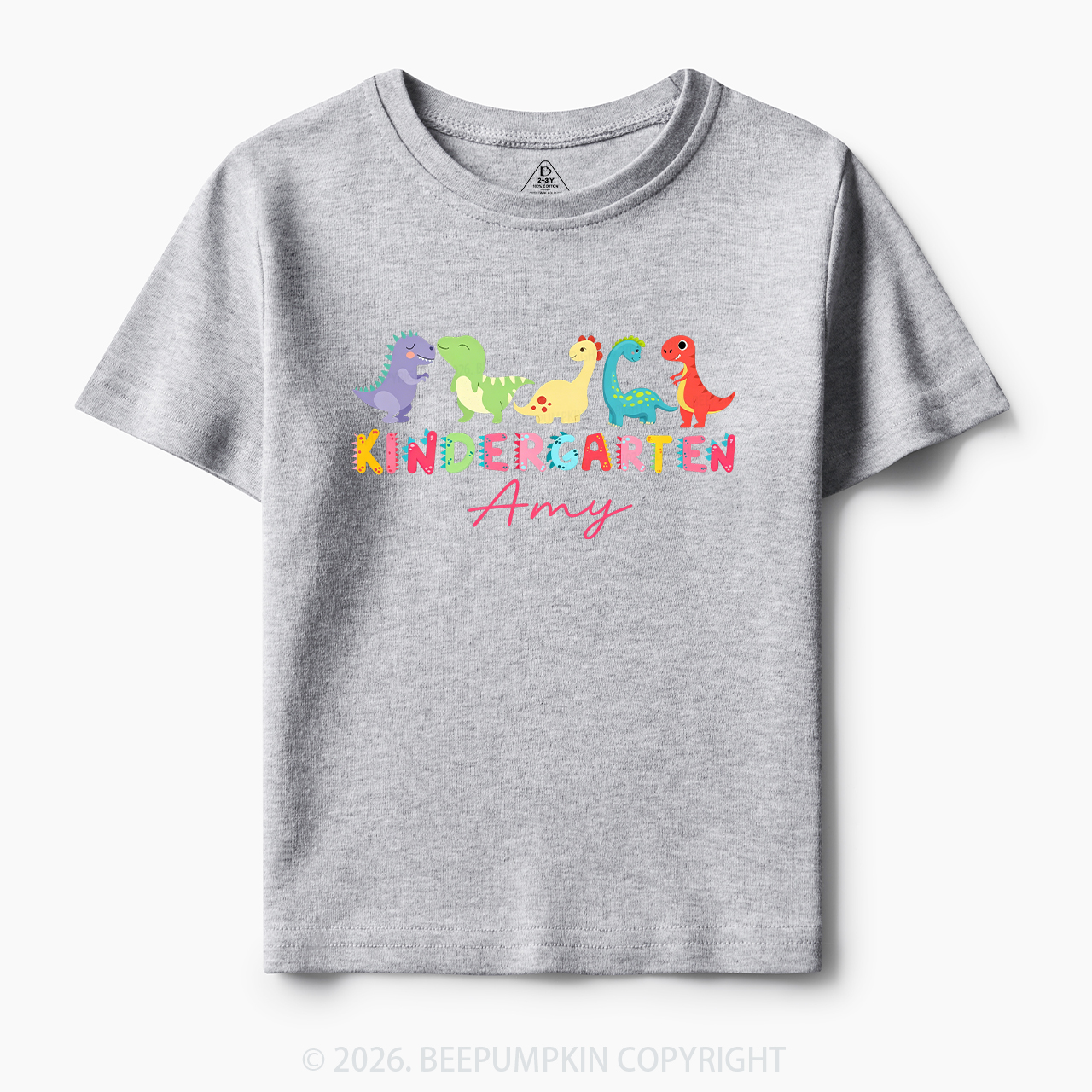Personalized Name Dinosaur Kindergarten Toddler&Kid's Tees