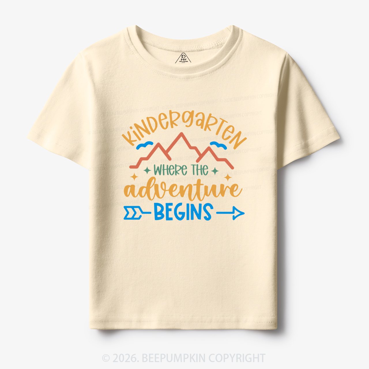 Personalized Kindergarten Where the Adventure Begins Toddler&Kid's Tees