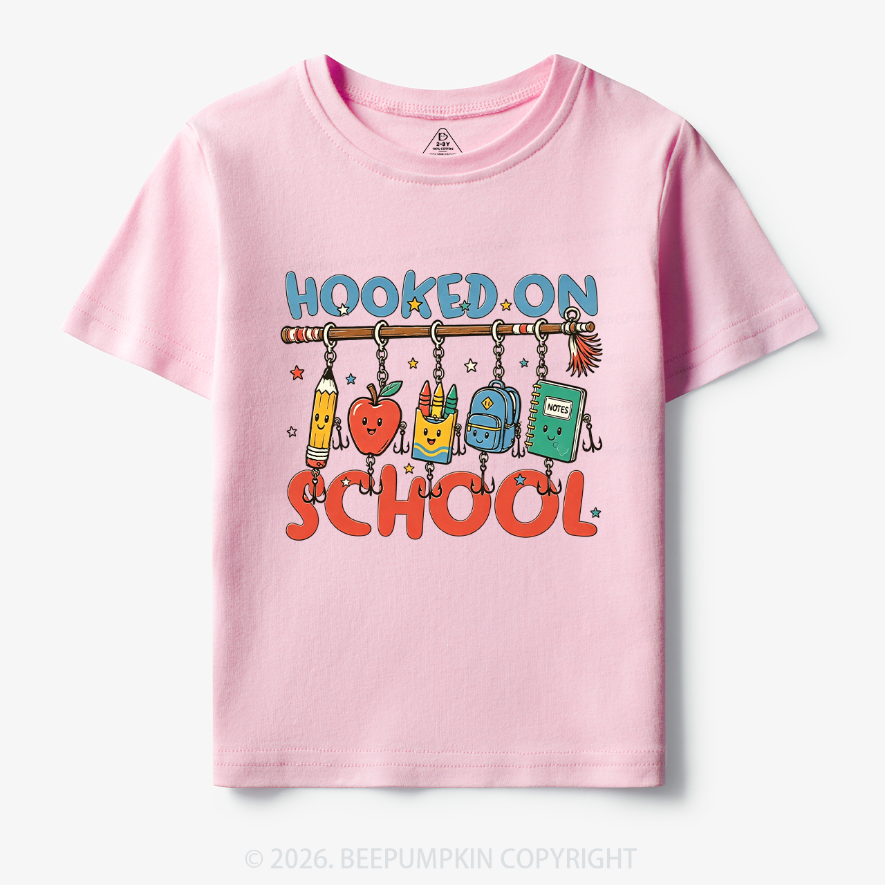Back to School Hooked On School Toddler&Kid's Tees