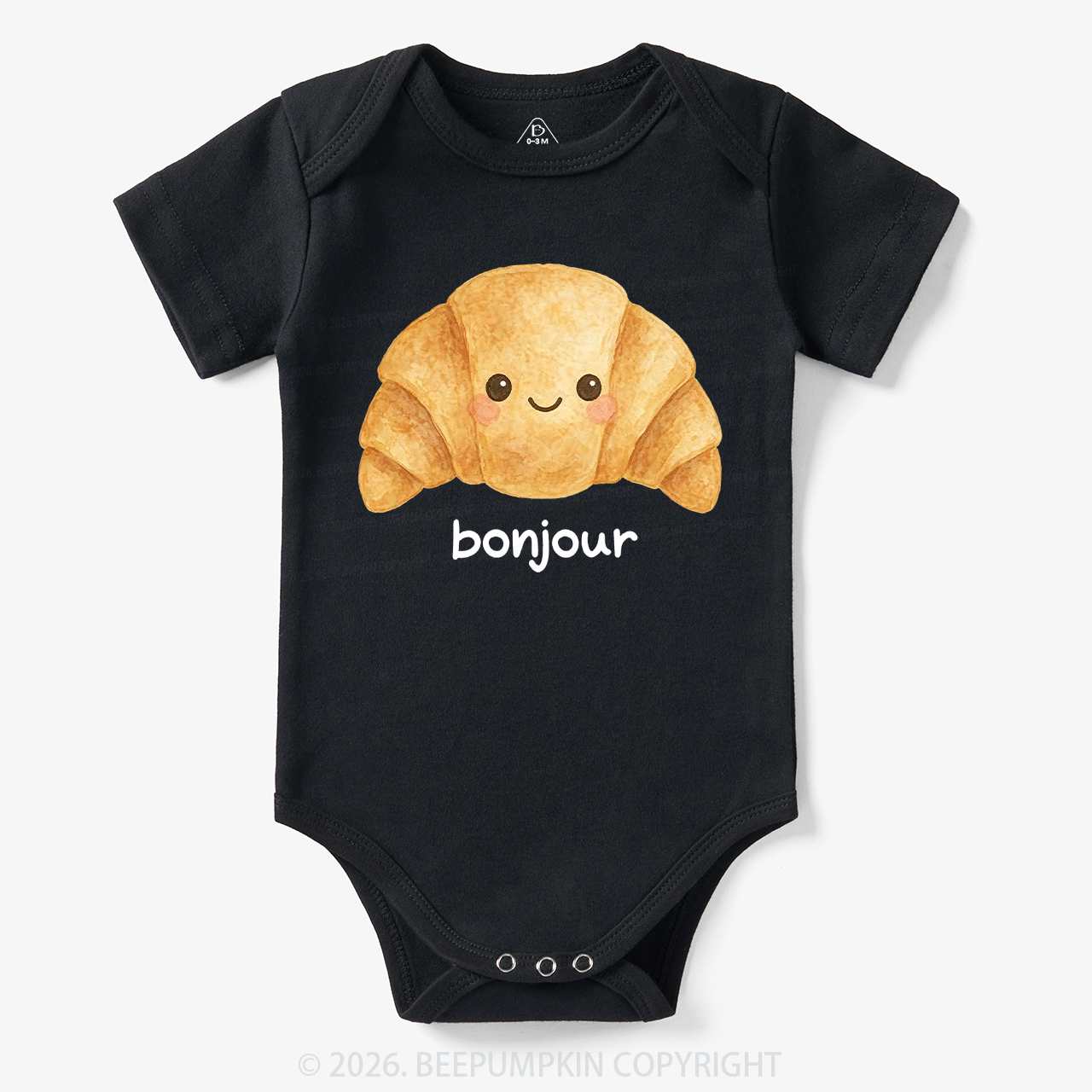 Bonjour Cute Croissant Bodysuit
