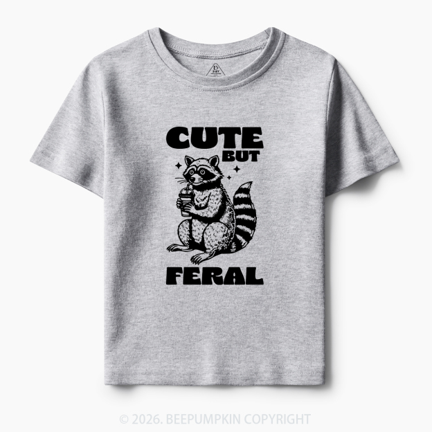 Cute But Feral Toddler&Kid's Tees Beepumpkin 7