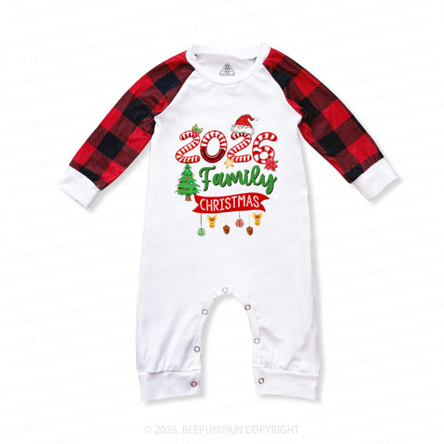 2025 Light Tree Christmas Family Matching Pajamas