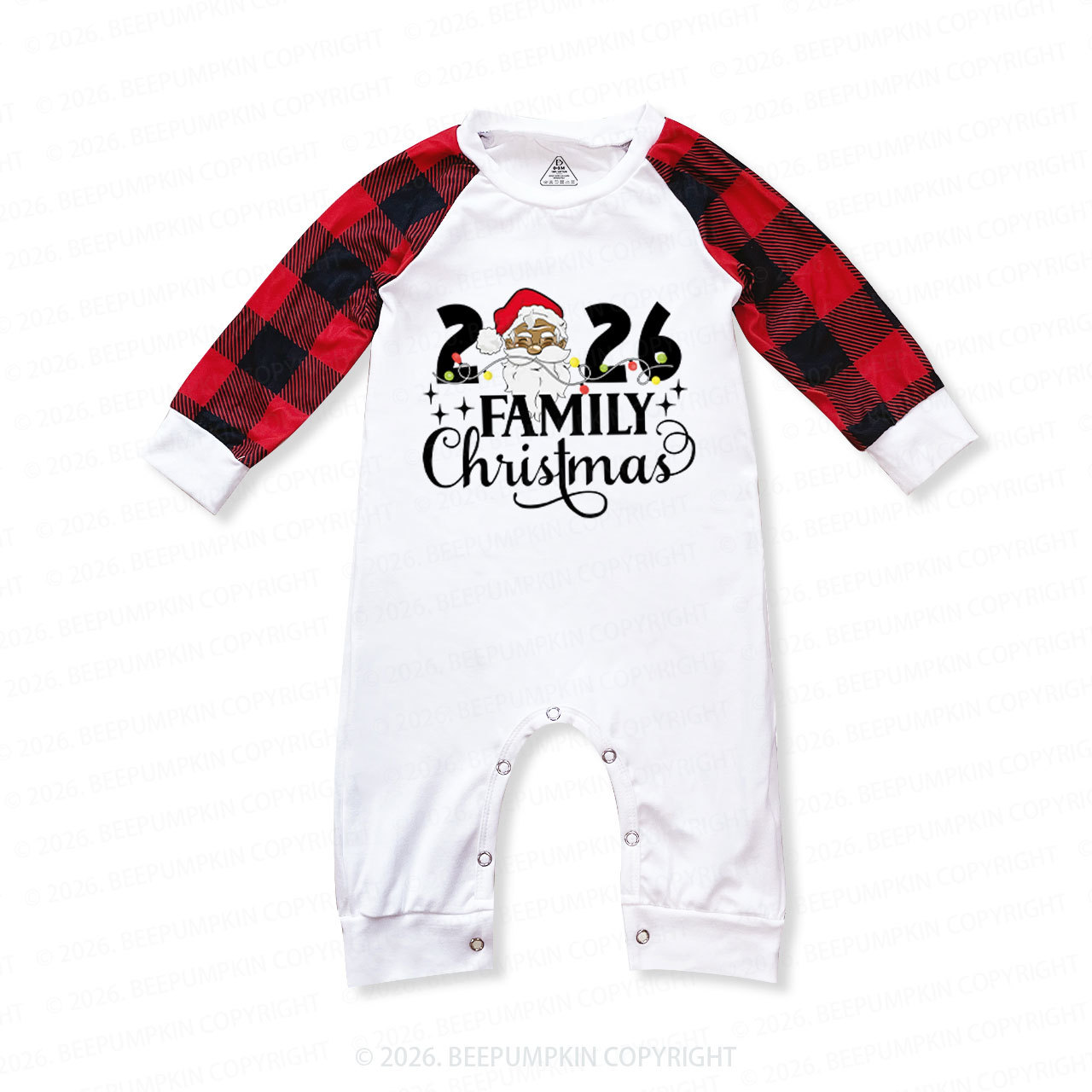 Santa Melanin Family Christmas 2026 Pajamas Beepumpkin