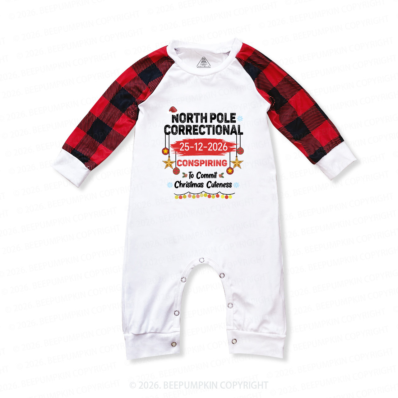 Personalized 2026 North Pole Correctional Christmas Matching Pajamas Beepumpkin
