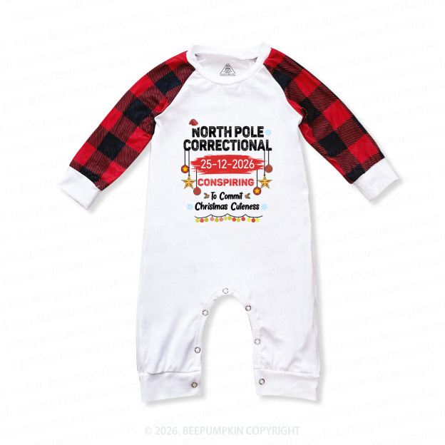 Personalized 2026 North Pole Correctional Christmas Matching Pajamas Beepumpkin