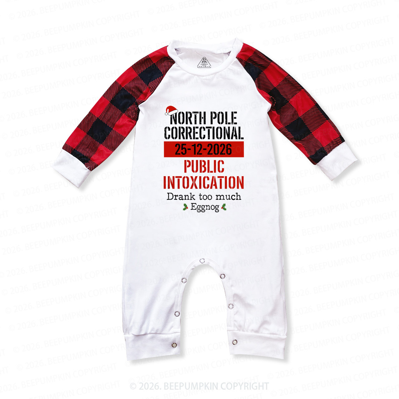 Funny Group Christmas North Pole Correctional Matching Pajamas Beepumpkin