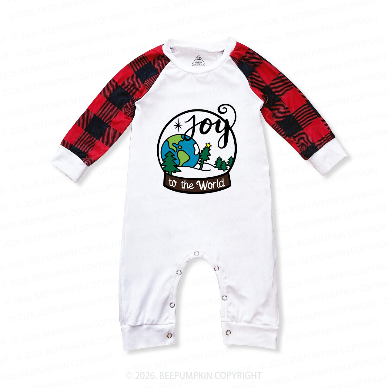 Personalized Joyful Holiday Christmas Family Matching Pajamas