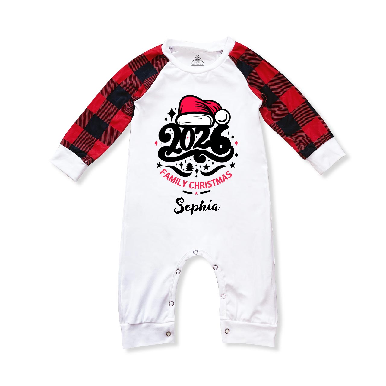 Personalized 2026 Name Christmas Family Matching Pajama Set Beepumpkin