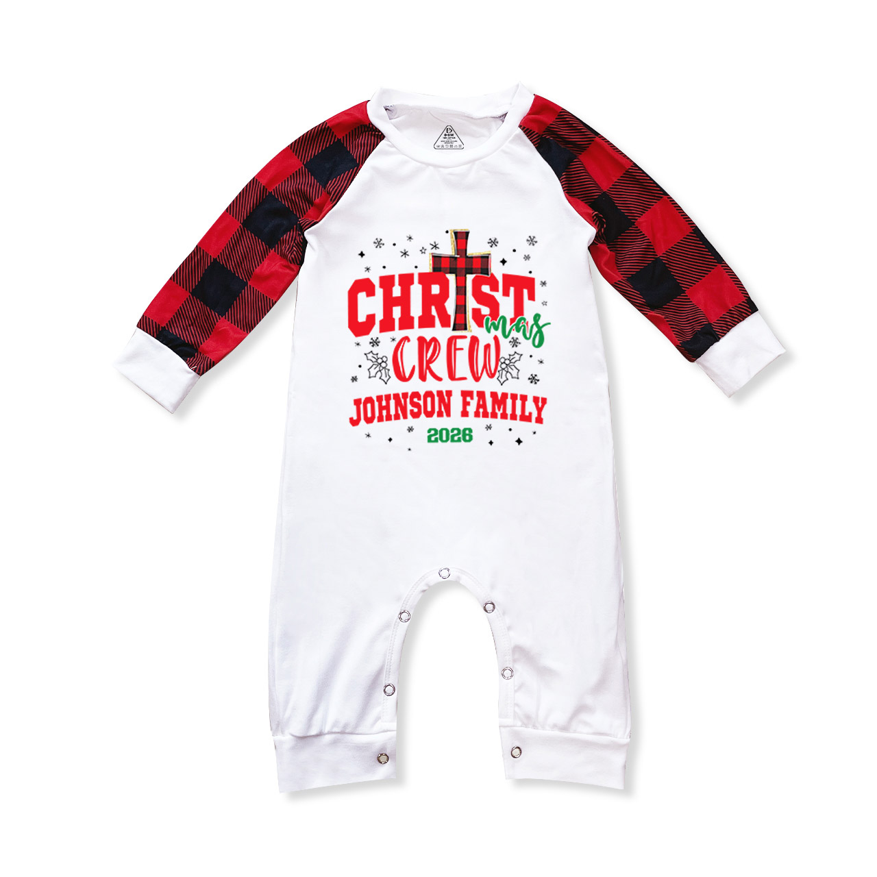 Personalized 2026 Christian Xmas Family Matching Pajamas