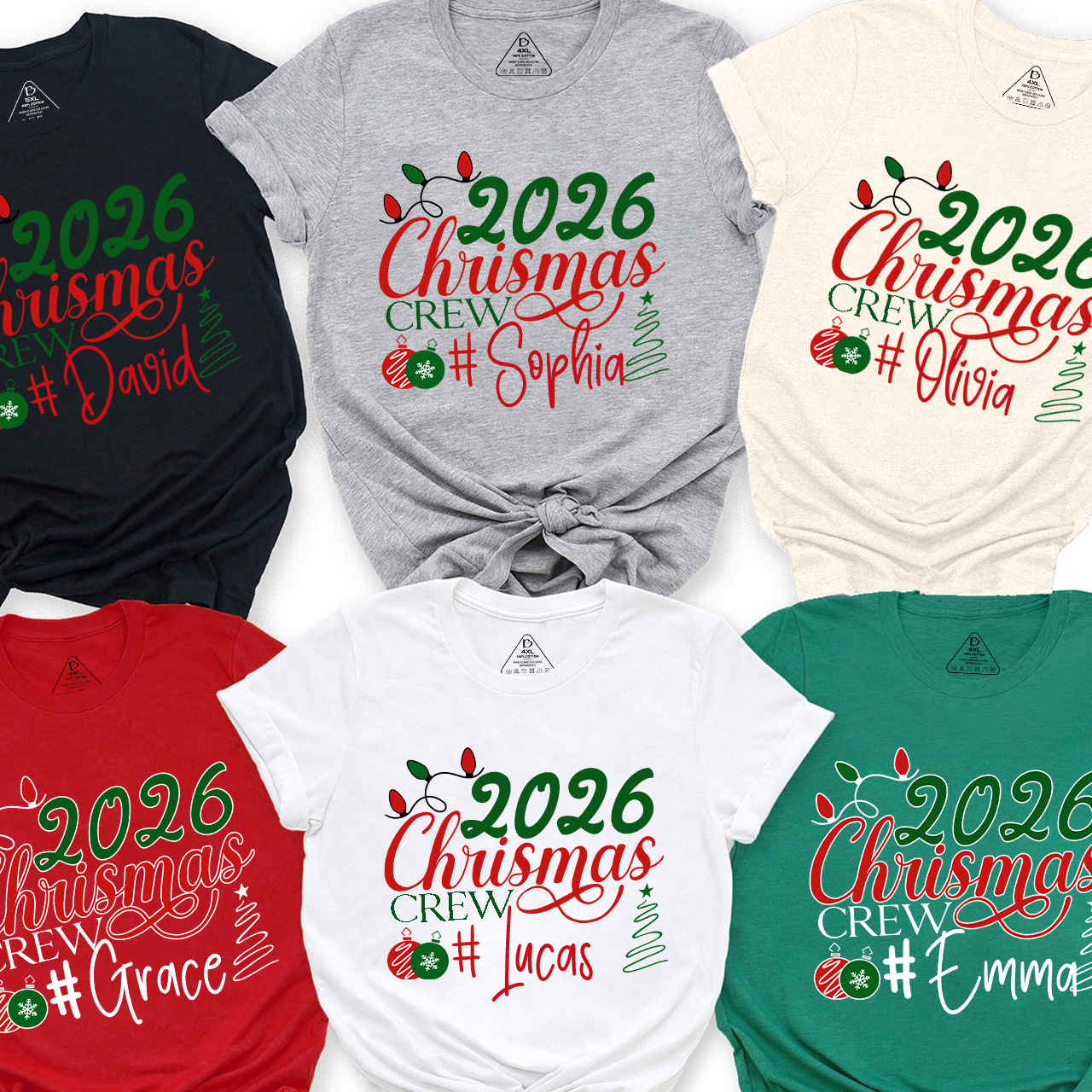 2026 Christmas Crew Family Matching Shirts Beepumpkin
