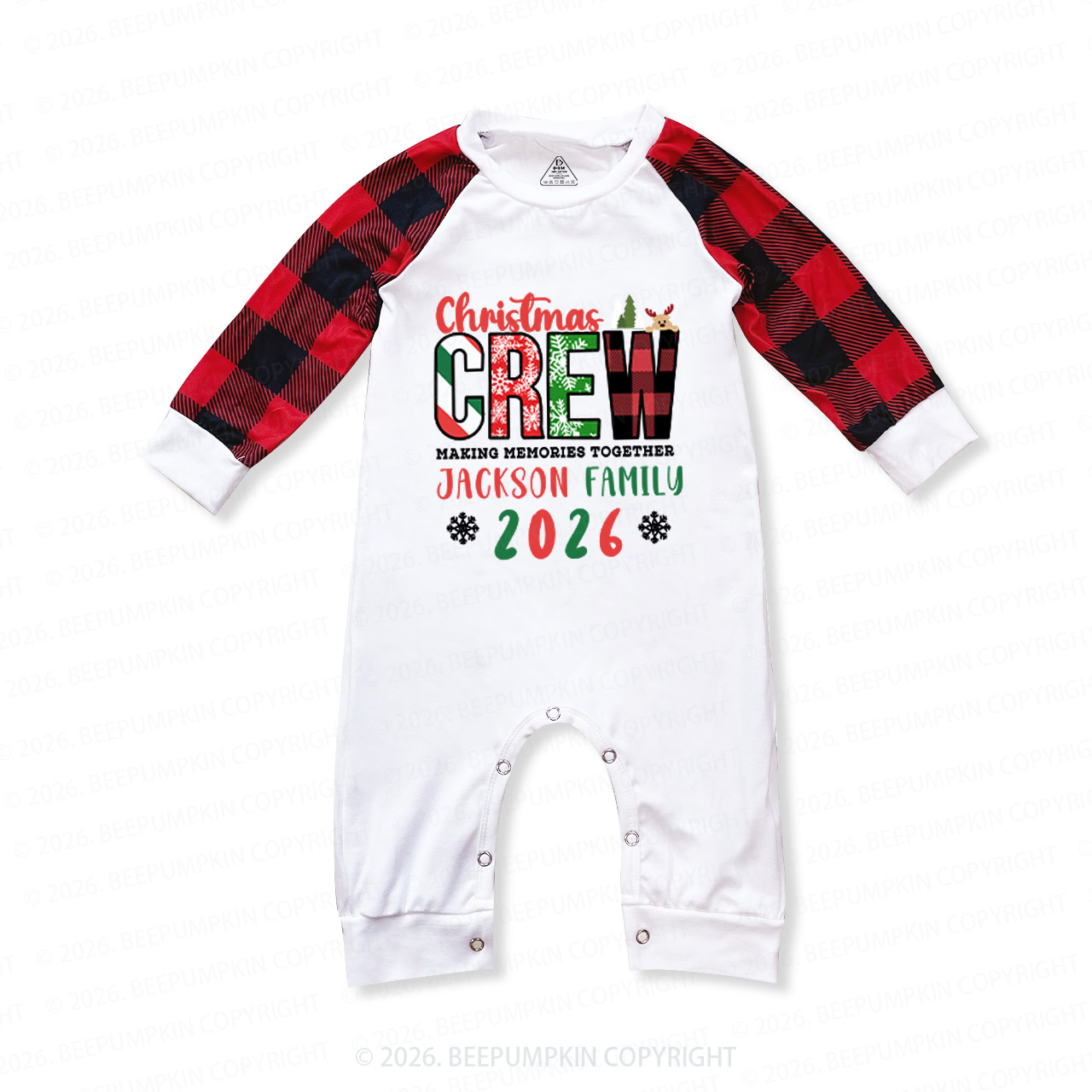 Personalized Christmas Crew 2026 Family Matching Pajamas