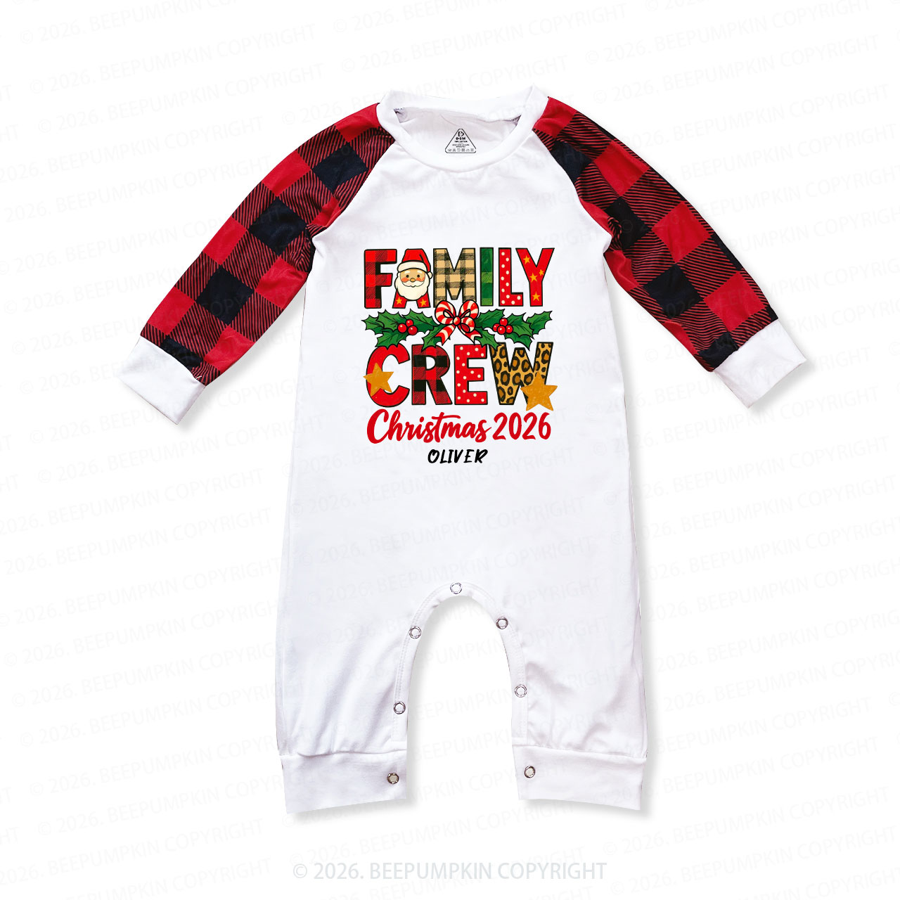 Personalized Christmas 2026 Crew Family Matching Pajamas