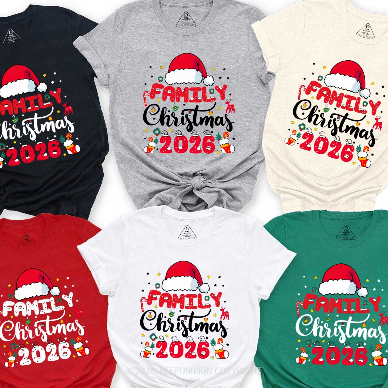 2026 Memories Together Christmas Matching T-Shirts Beepumpkin