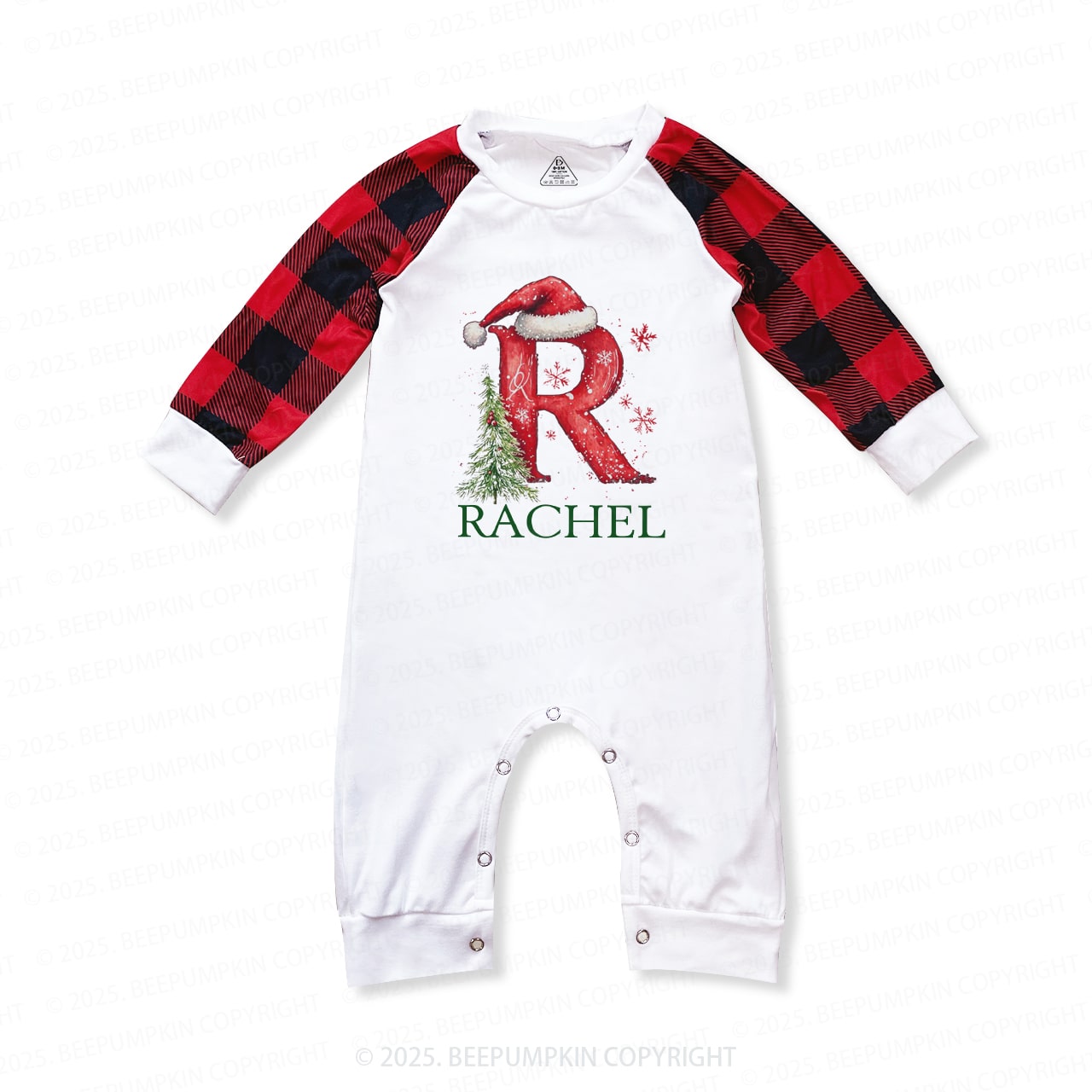 Personalized Winter Wonderland Letters Family Matching Pajamas