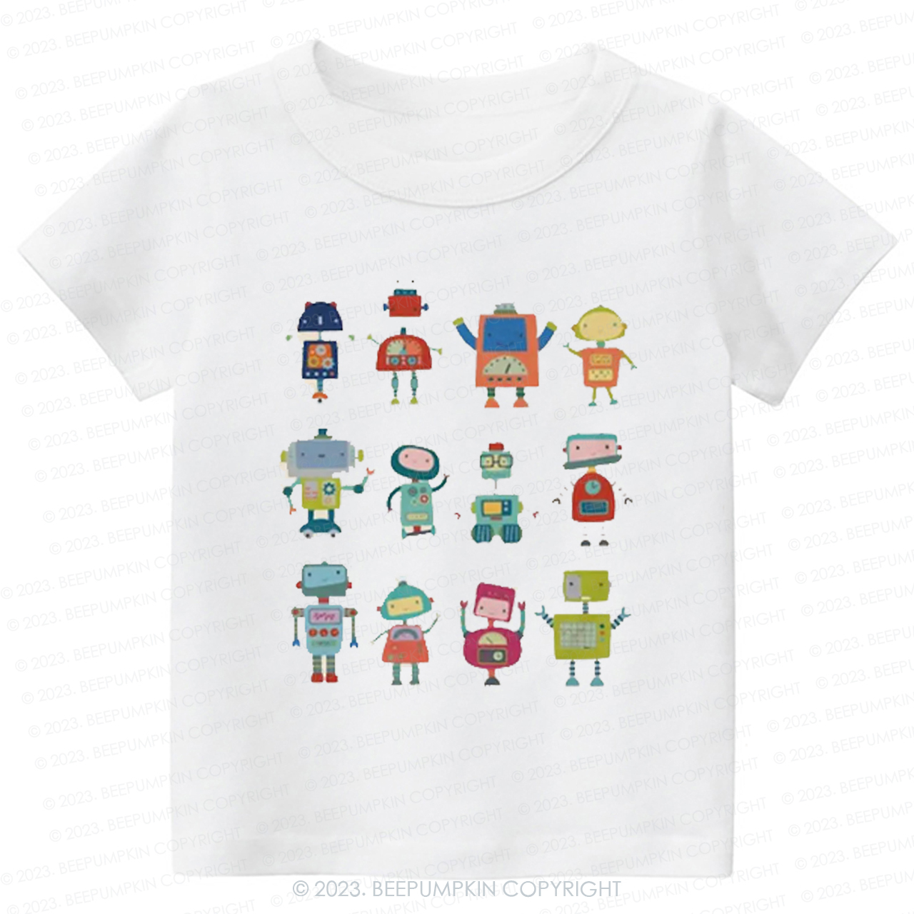  Fun Robot Crew Kids Shirt