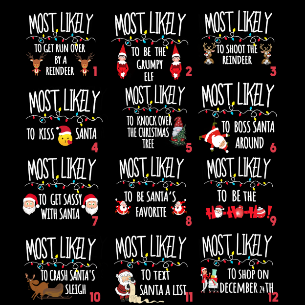 Dog Tank Most Likely To Funny Christmas Shirt For Family Beepumpkin