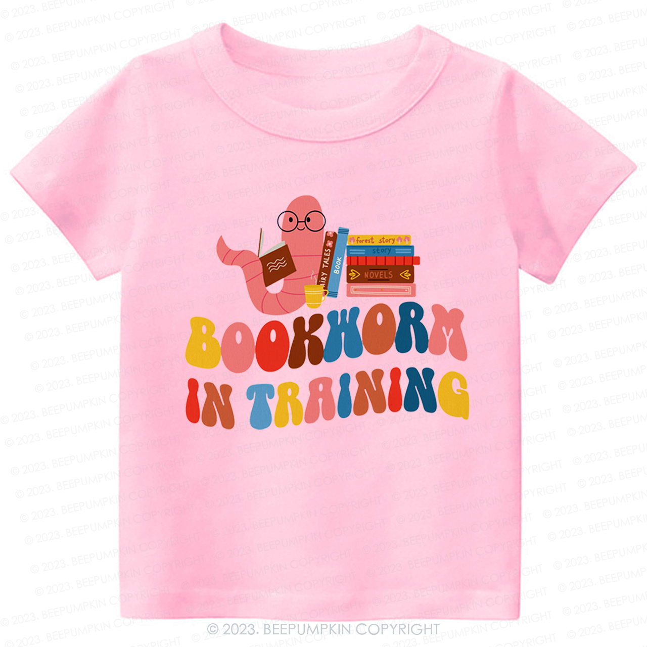 Bookworm In Training  Kids Shirt