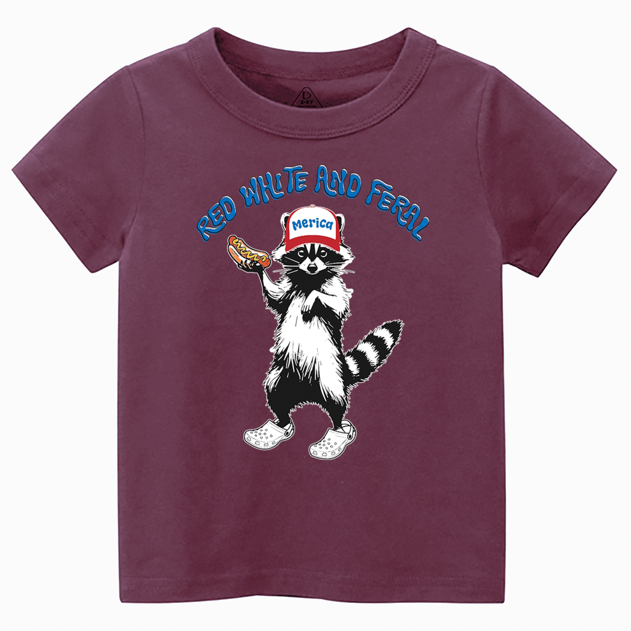 Red White And Feral Toddler&Kid's Tees Beepumpkin 