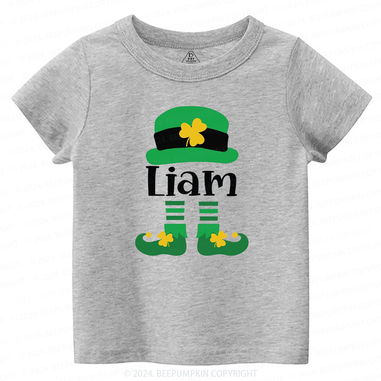 Personalized Name Fashion St. Patty Day Gift Toddler Tees