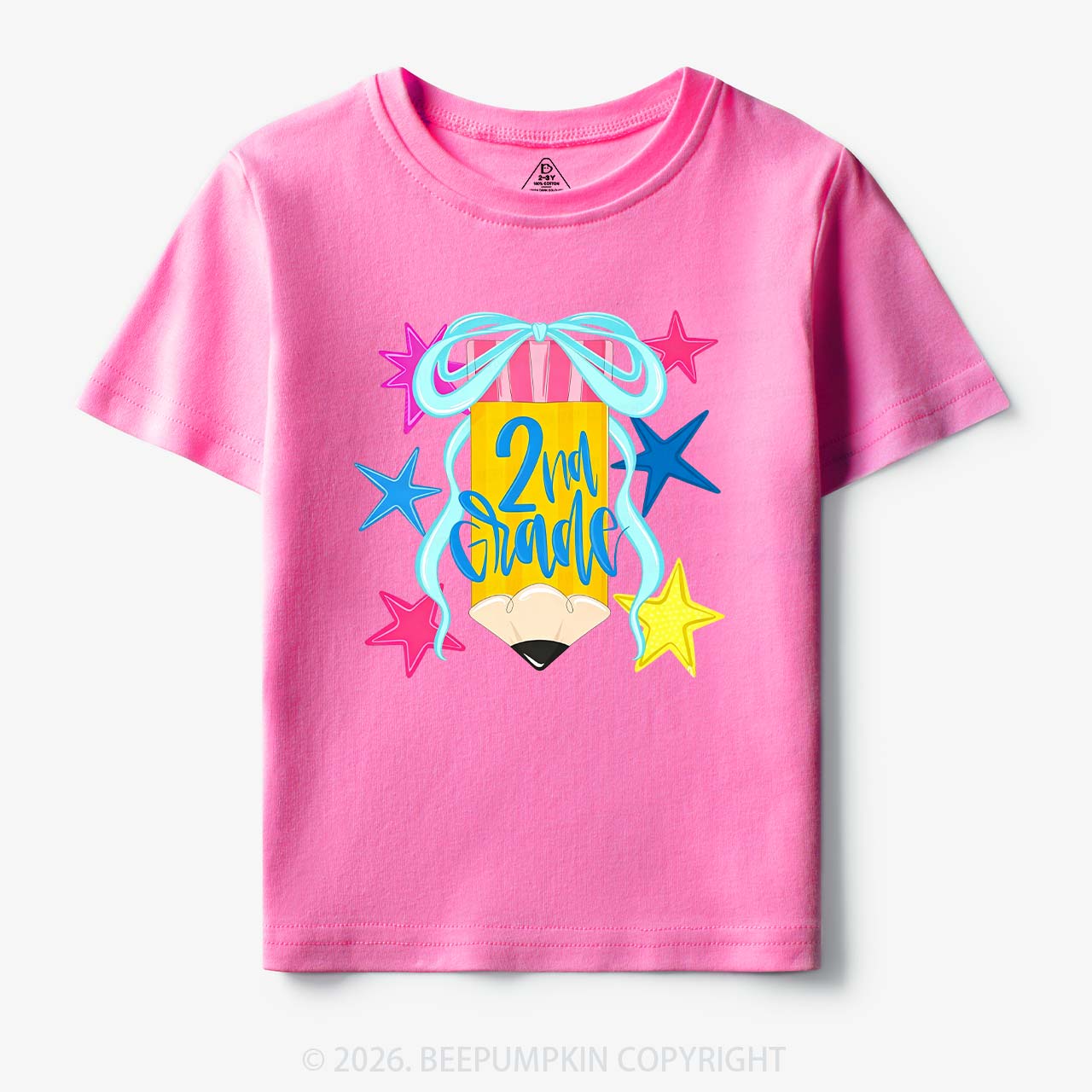 Sparkly Grade Star Pencil Back to School Toddler&Kid's Tees