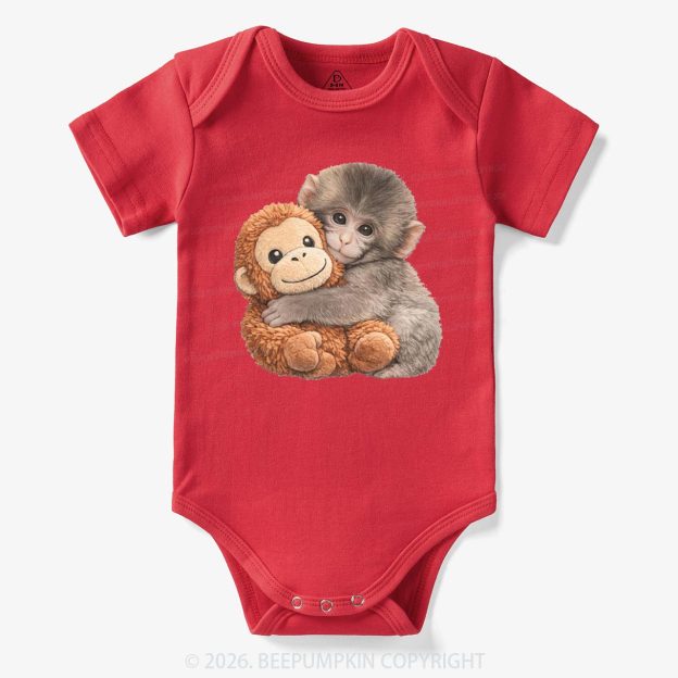 Punch The Monkey Baby Bubble Bodysuit
