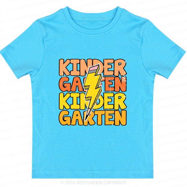 Kindergarten Lightning Bolt Back To School Shirt 