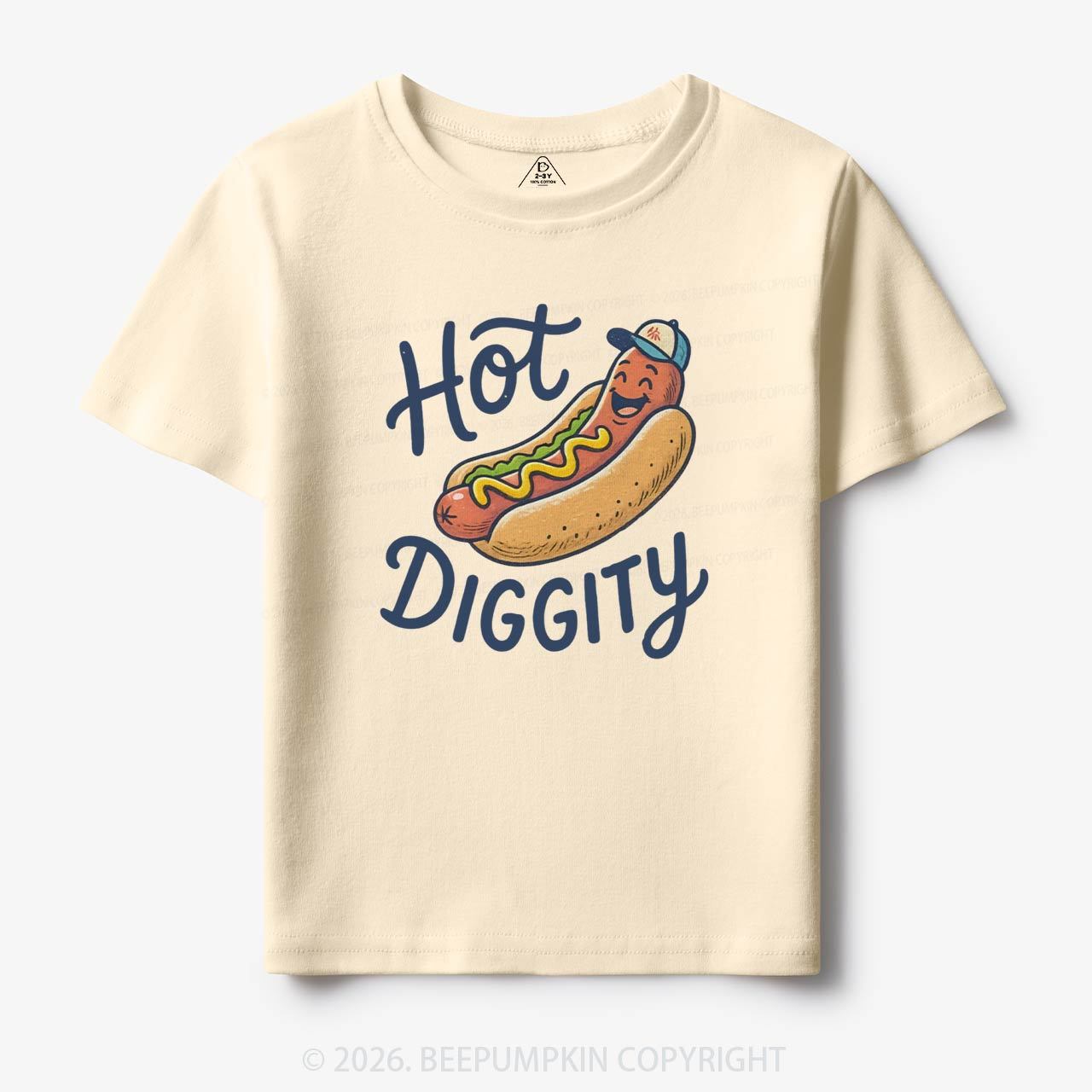 Hot Diggity Funny Hot Dog Retro Toddler&Kid's Tees