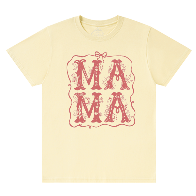 Mama Whimsical Wildflowers T-Shirts