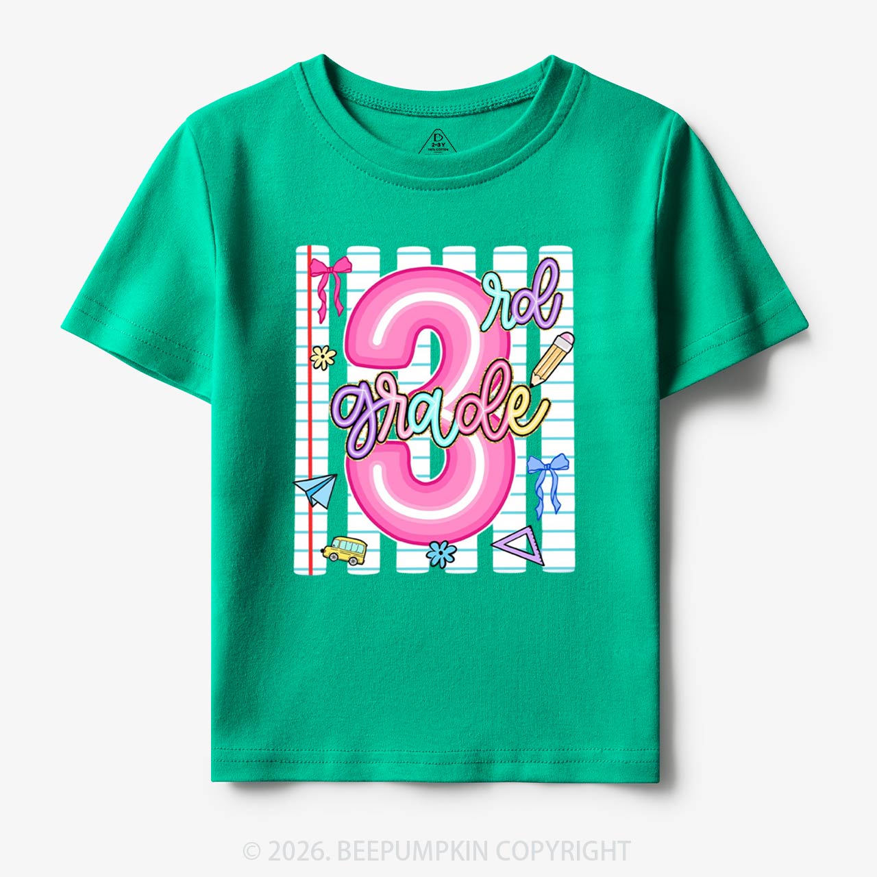 Preppy Neon Pre-K To Fourth Grade Toddler&Kid's Tees