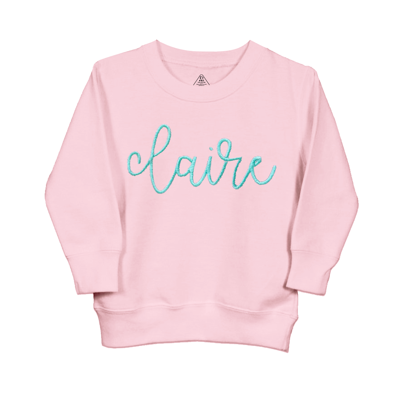 Personalized Embroidered Monogrammed Valentines Kids Sweatshirt