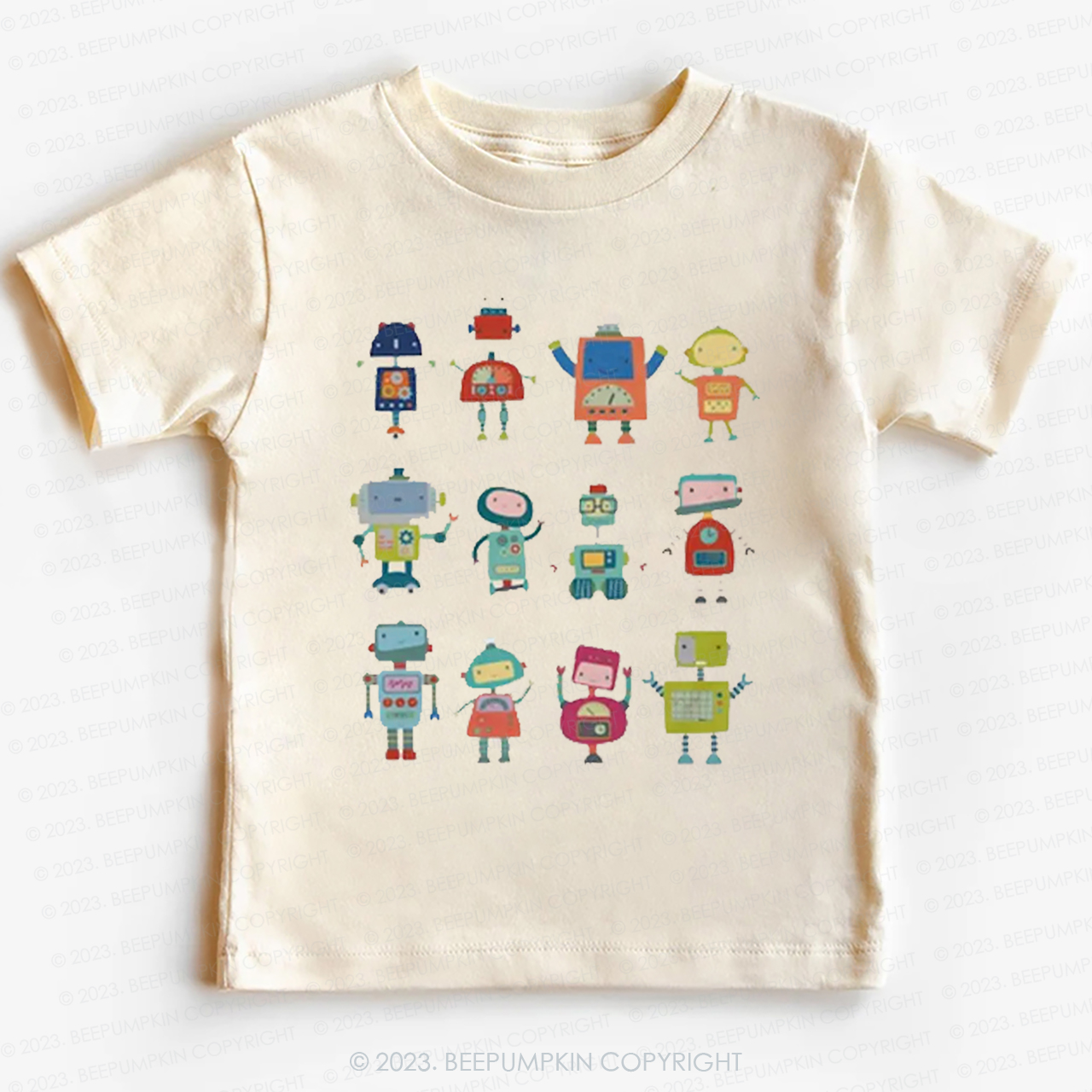  Fun Robot Crew Kids Shirt