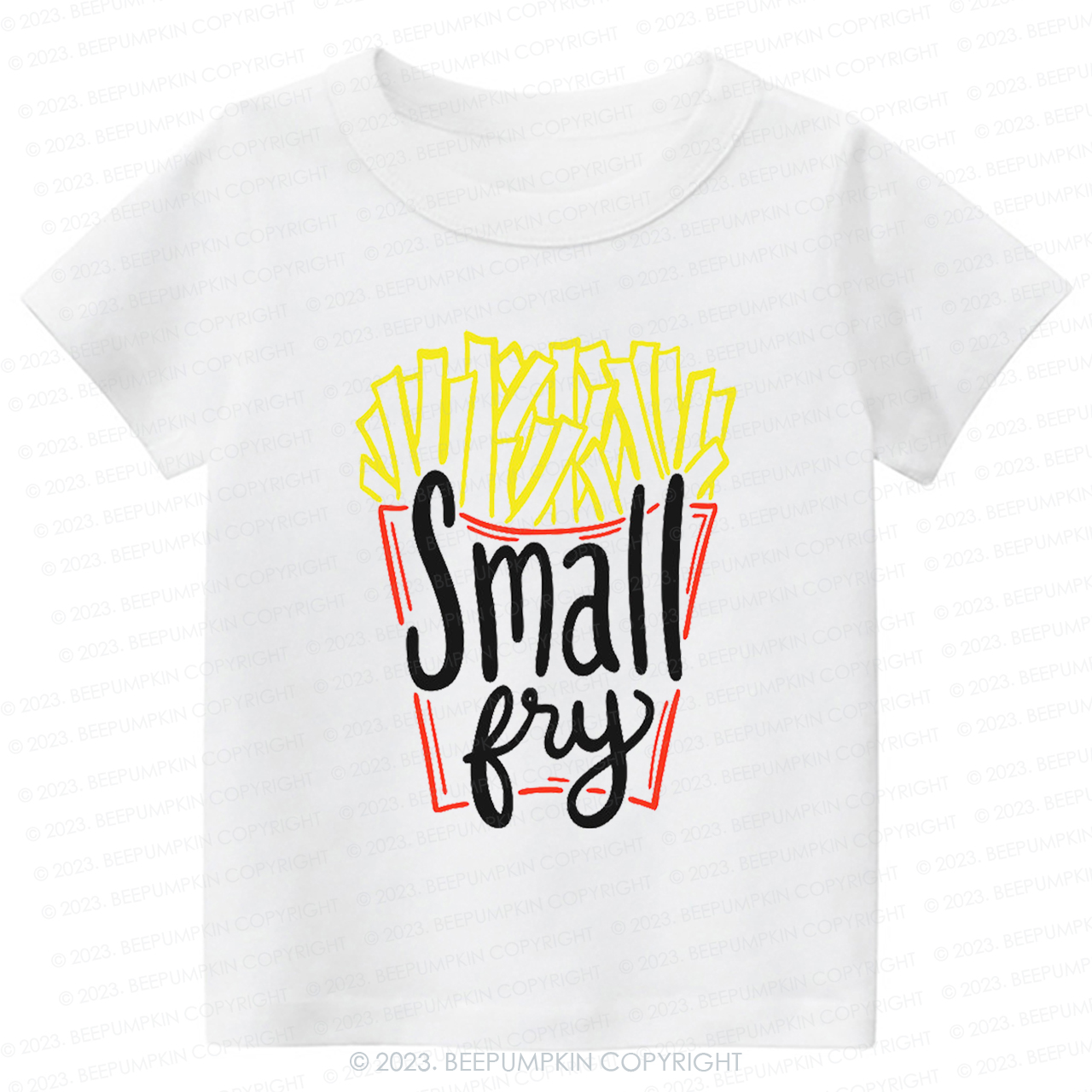 Cute "Small Fry" Fries Kids Shirt
