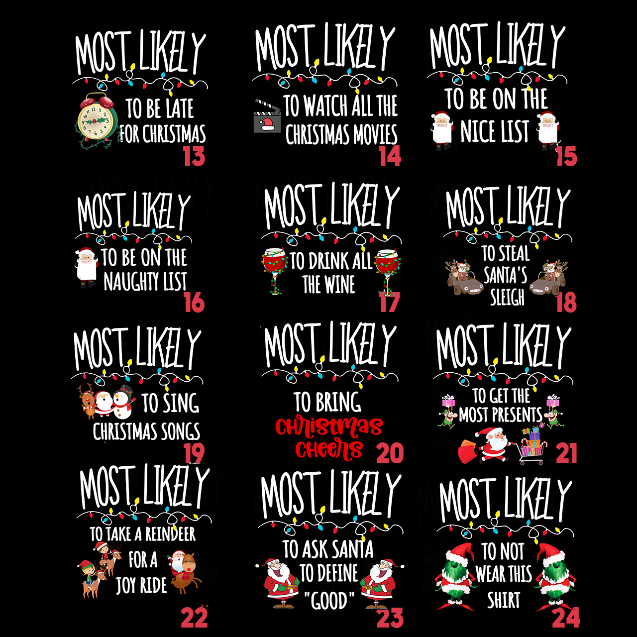 Dog Tank Most Likely To Funny Christmas Shirt For Family Beepumpkin