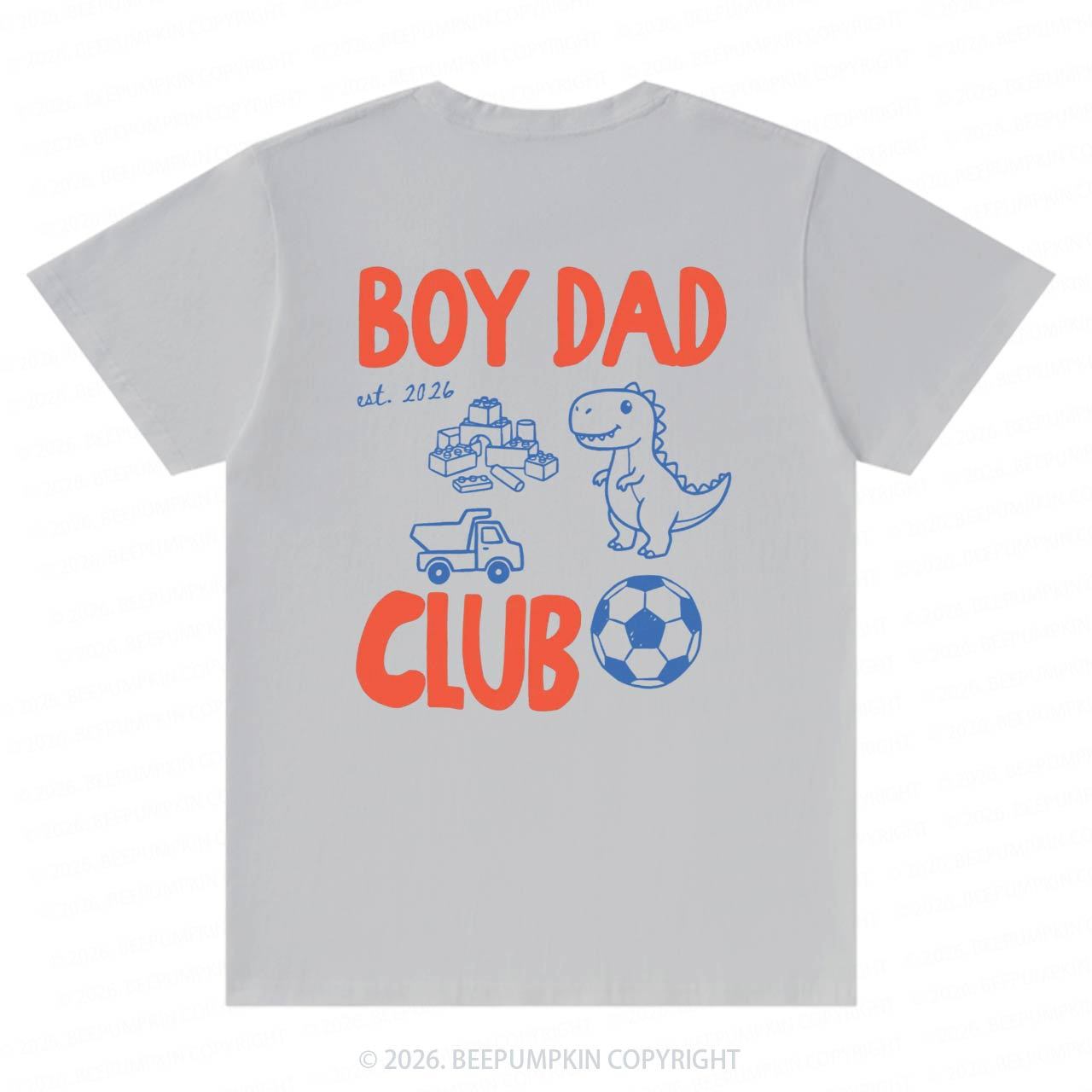 Personalized Boy Dad Club Fathers Day T-Shirts-Back Design