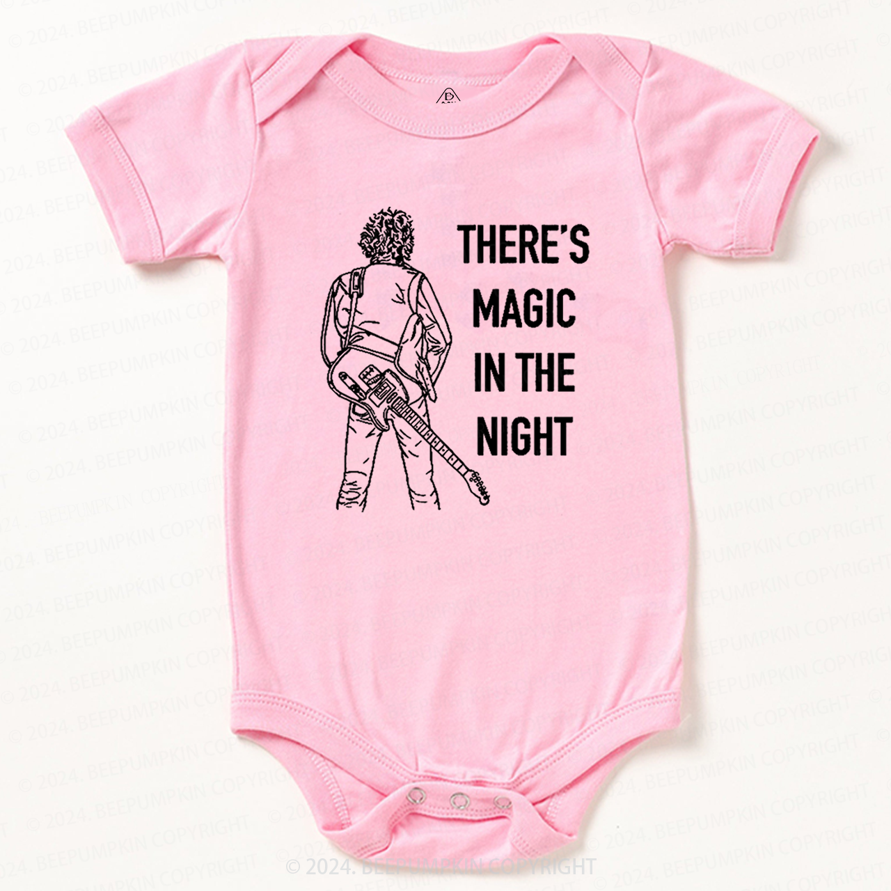 A Man Who Loves Rock Baby Bodysuit 8