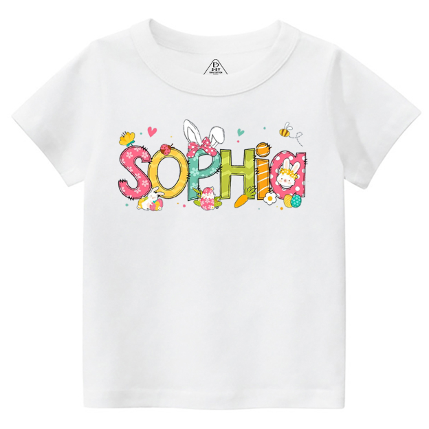 Personalized Alphabet Name Easter Toddler&Kid's Tees Beepumpkin