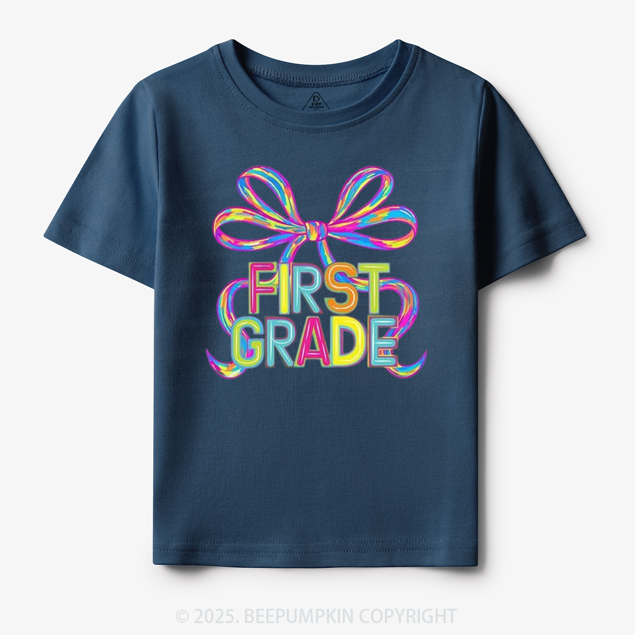 Personalized Rainbow Ribbons Grade Toddler&Kid's Tees Beepumpkin