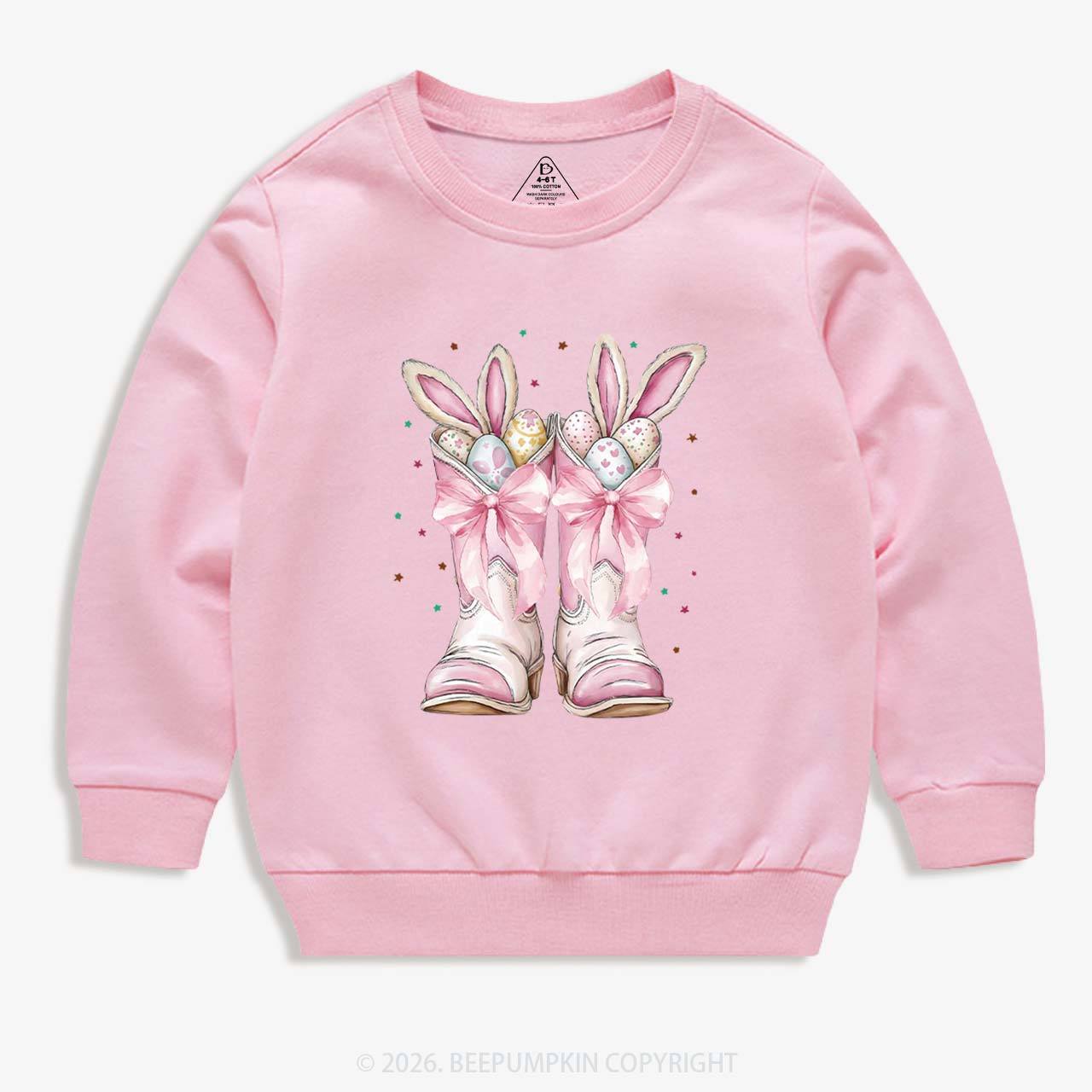 Howdy Easter Bunny Kid's Sweatshirt