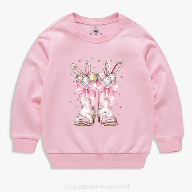 Howdy Easter Bunny Kid's Sweatshirt