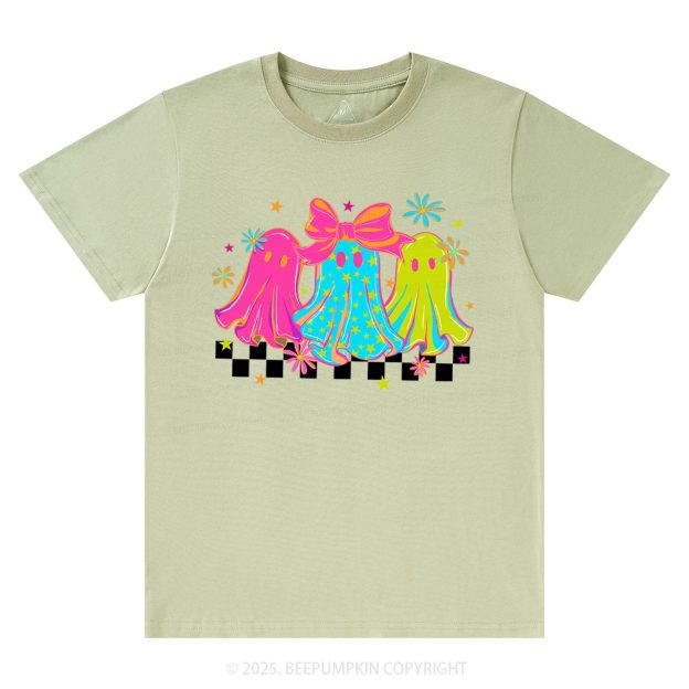 Halloween Ghost Neon T-Shirts Beepumpkin