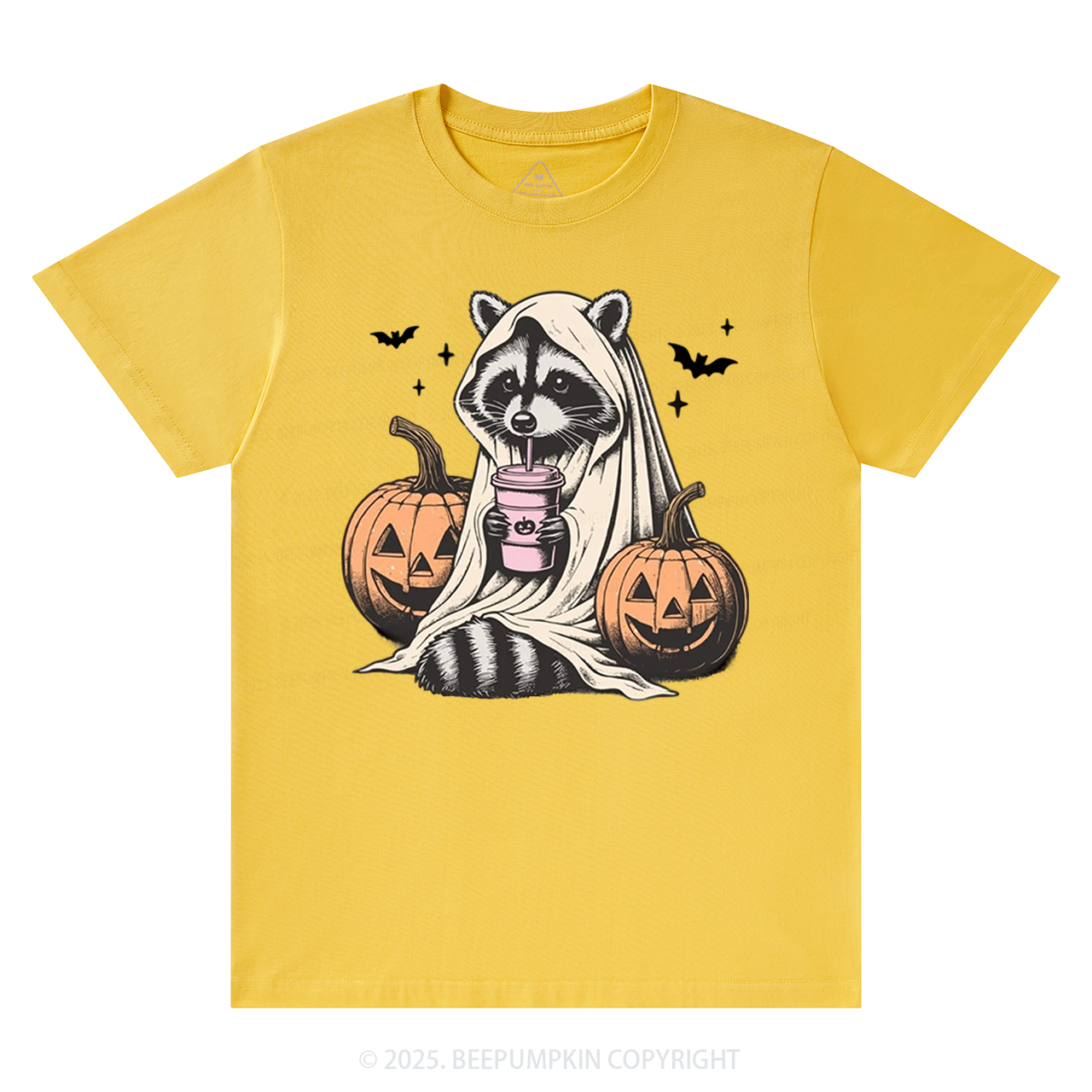 Cute Raccoon Ghost T-Shirts Beepumpkin