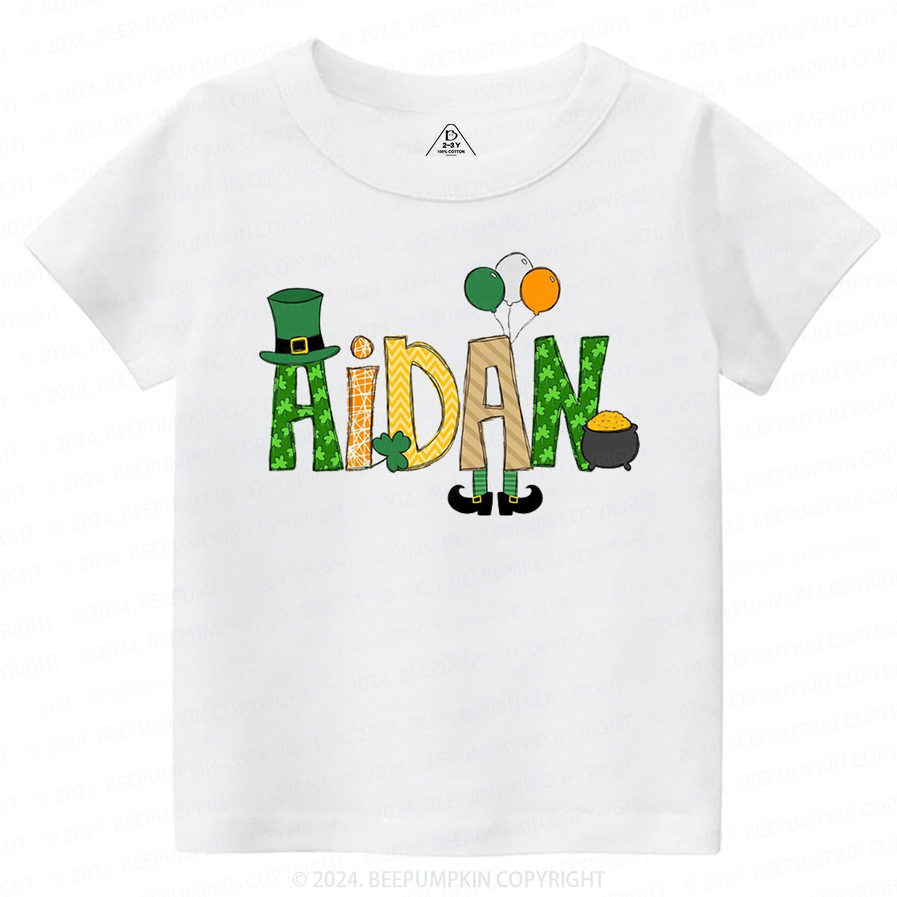 Personalized Elf St Patricks Day Toddler Tees