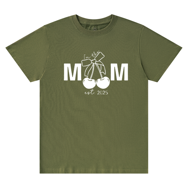 Personalized Mother's Day Cherry Bow T-Shirts